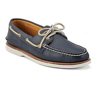 Gold Cup Authentic Original 2-Eye Boat Shoe - Navy